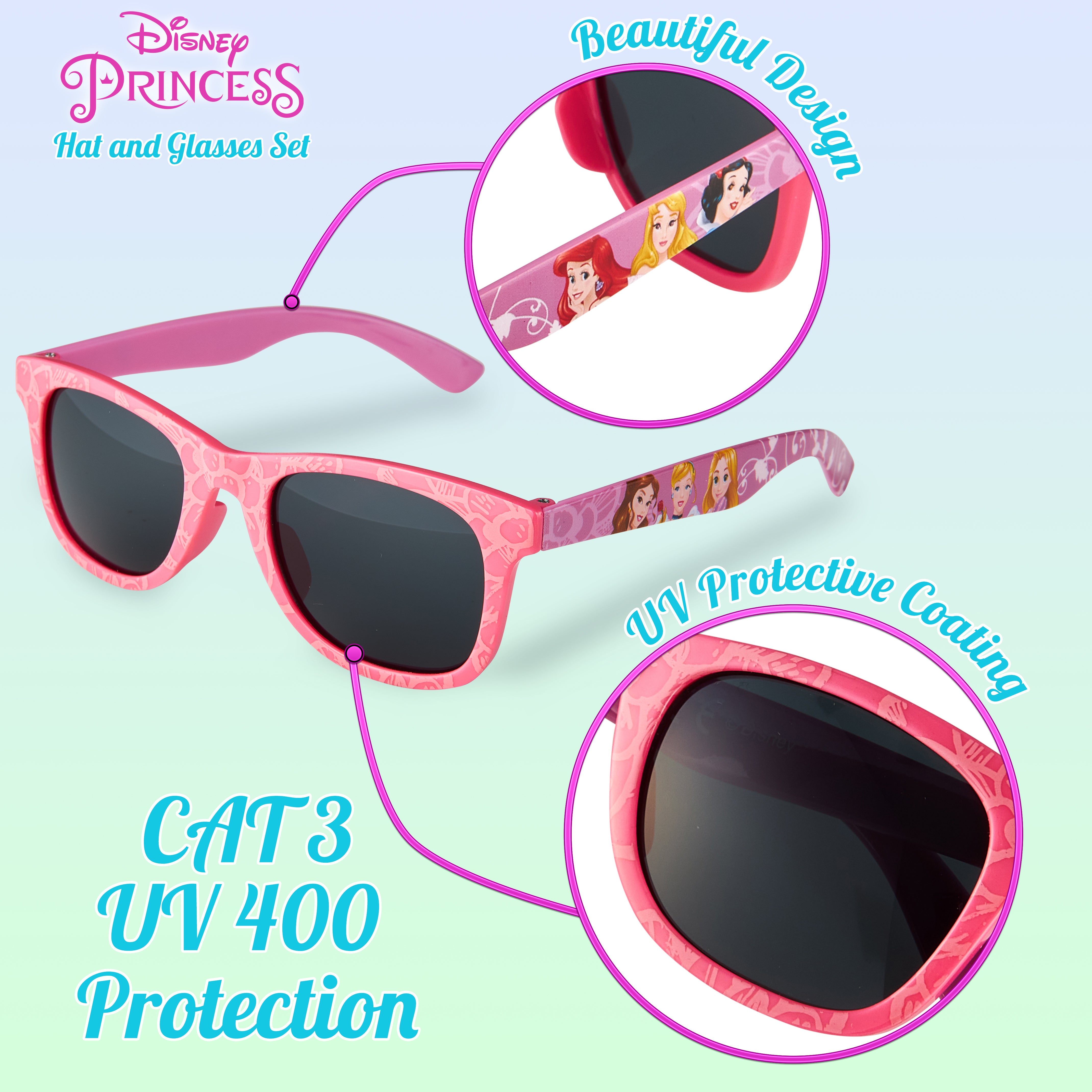 disney-princesses-casquette-rose-lunettes-fille-2-pi-ces image 3