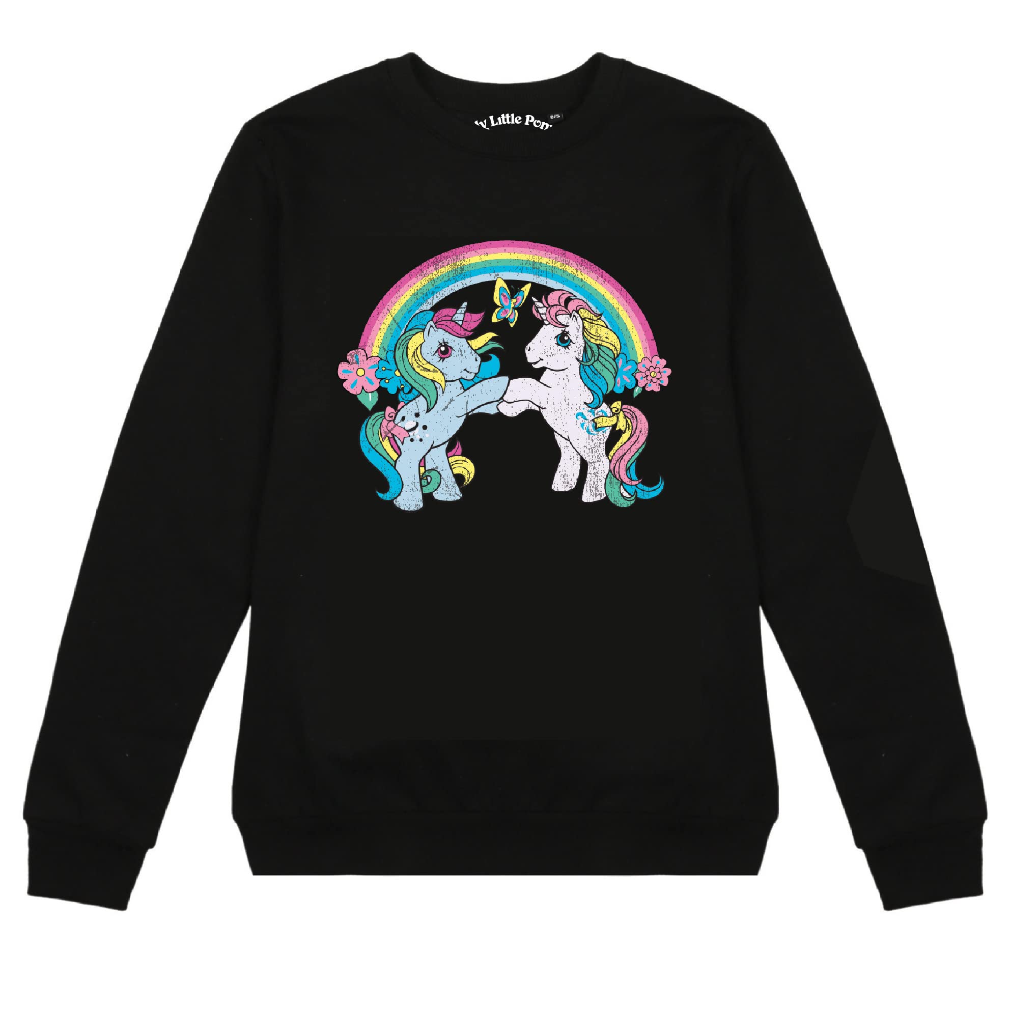 my-little-pony-sweat-papillon-col-rond-noir-femme-cotton-soul image 5