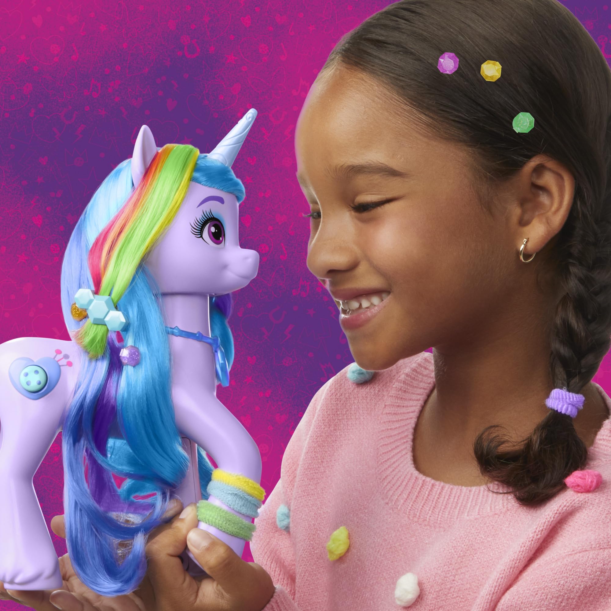 my-little-pony-izzy-moonbow-figurine-licorne-24-cm-arc-en-ciel image 7