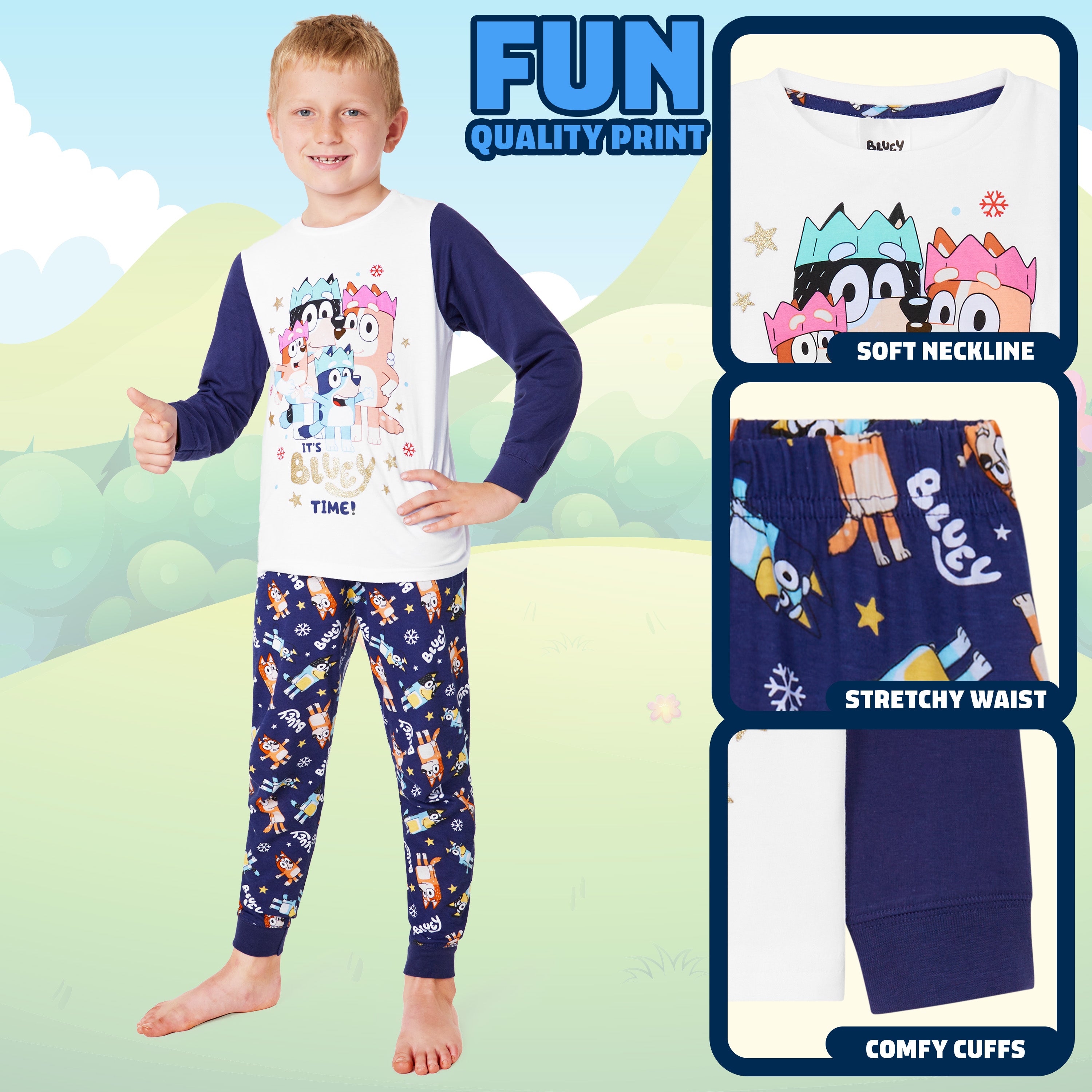 bluey-pyjama-no-l-assorti-enfant-coton-manche-longue-famille image 4