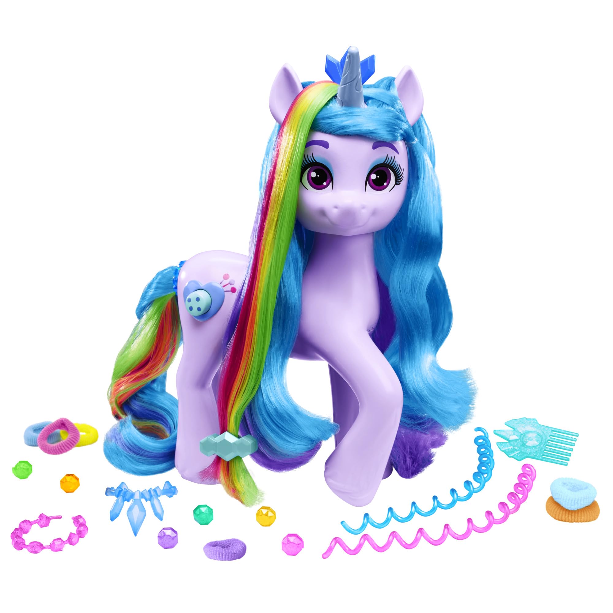 my-little-pony-izzy-moonbow-figurine-licorne-24-cm-arc-en-ciel image 1