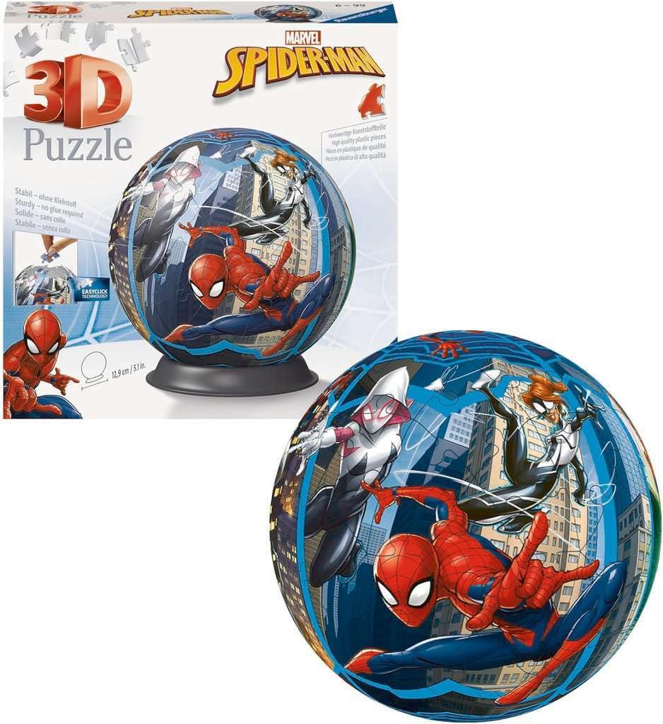 ravensburger-marvel-puzzle-3d-ball-spider-man-72-pi-ces-13-cm image 3