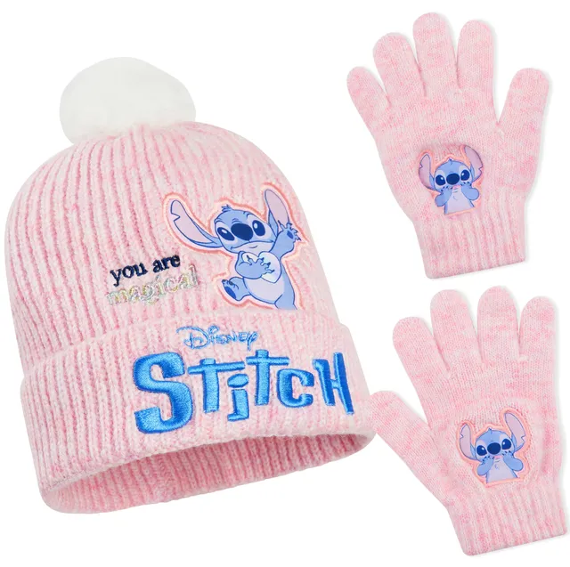 disney-stitch-ensemble-bonnet-gants-fille-hiver-6-14-ans image 1