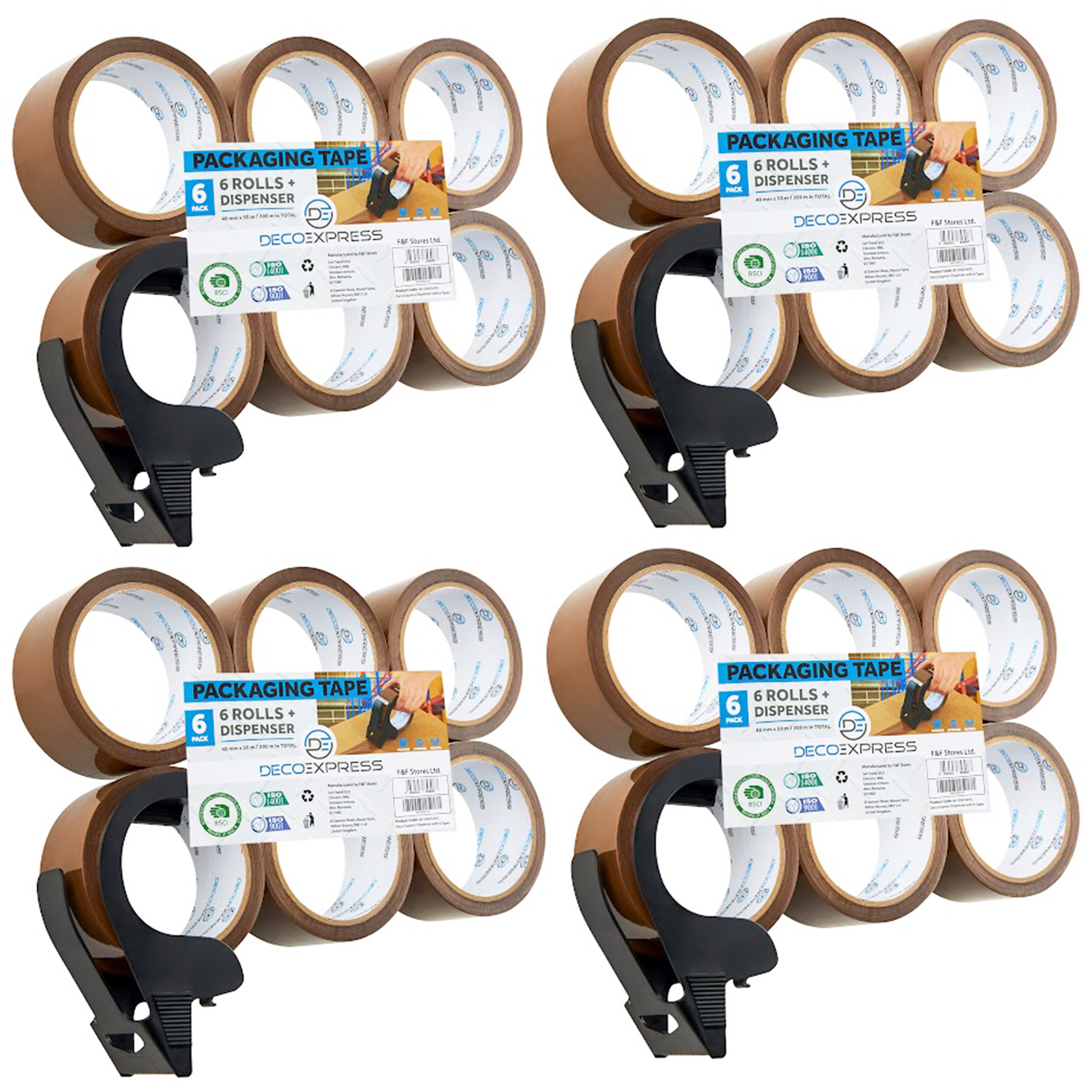 get-trend-d-vidoir-ruban-adh-sif-marron-lot-de-4-rouleaux image 1