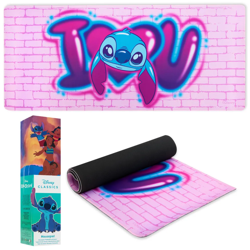 disney-stitch-tapis-de-bureau-rose-79-5x35-5-cm-antid-rapant image 1