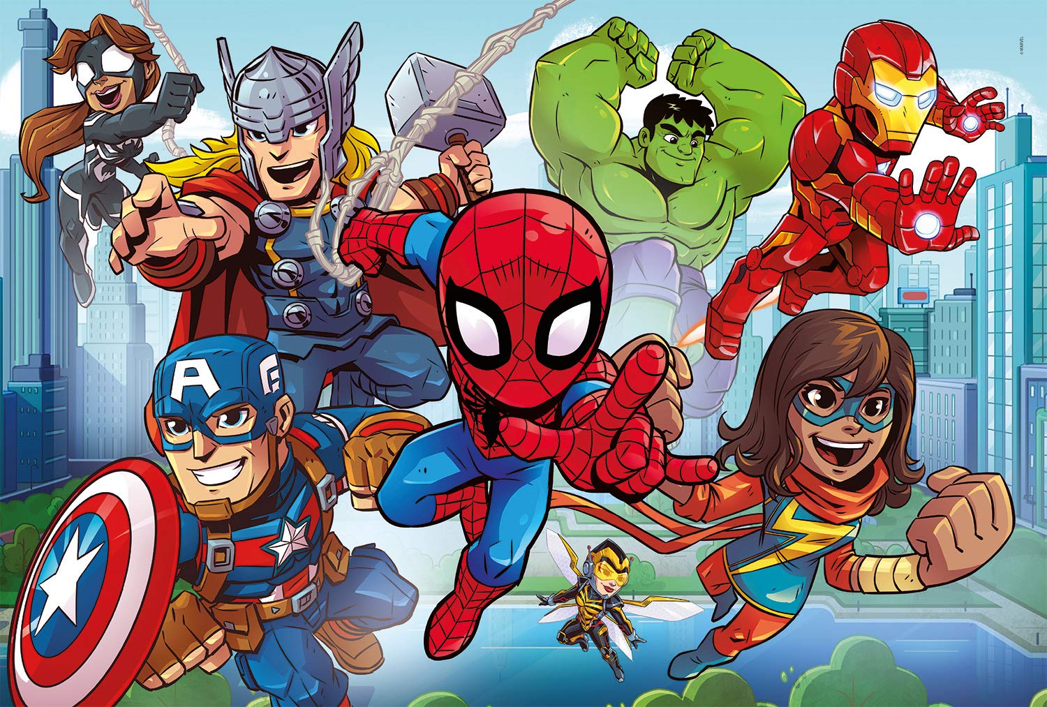 clementoni-marvel-super-heros-puzzle-24-pcs-maxi-3-ans image 2