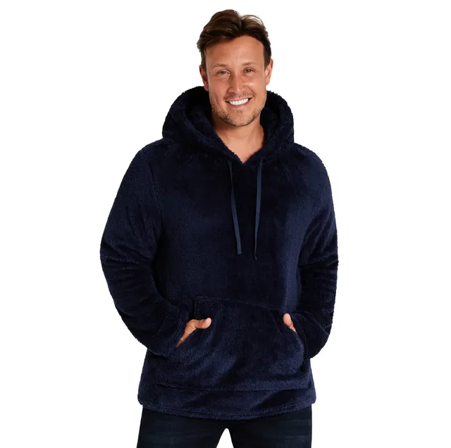 citycomfort-sweat-capuche-homme-polaire-bleu-marine-douillet image 1