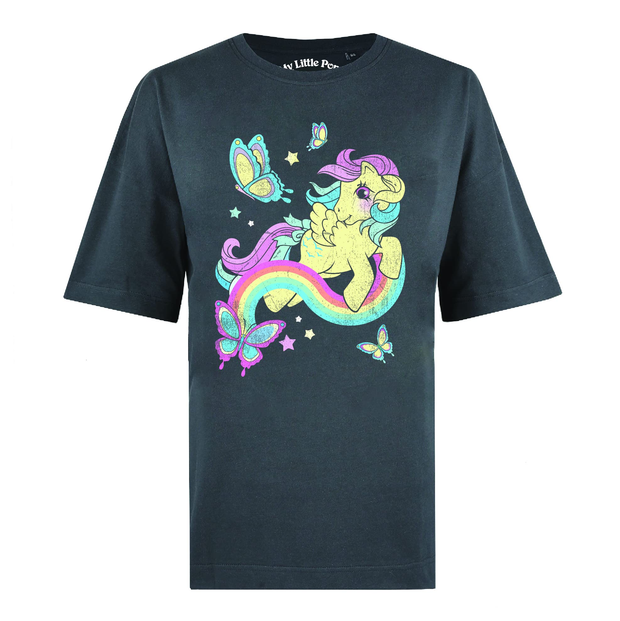 my-little-pony-t-shirt-femme-oversize-anthracite image 5