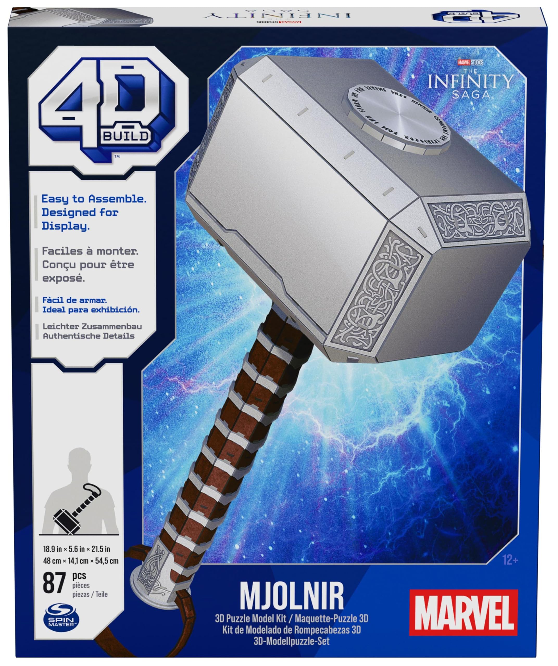 4d-build-marvel-puzzle-3d-marteau-de-thor-87-pi-ces image 7