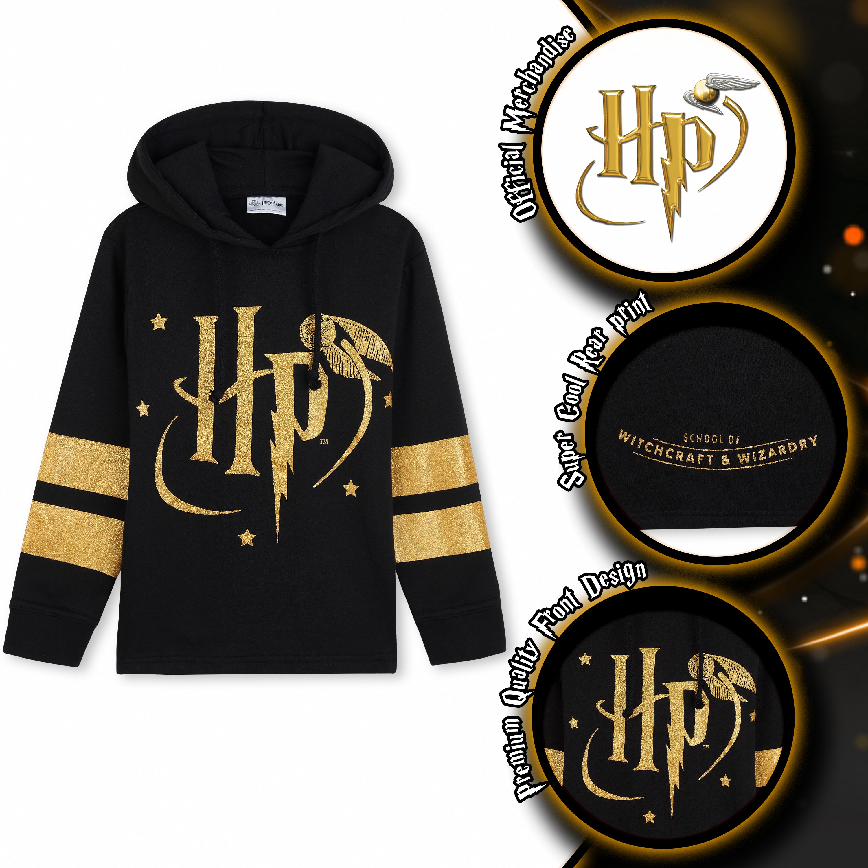 harry-potter-hoodie-fille-sweat-capuche-poudlard-7-8-ans image 2