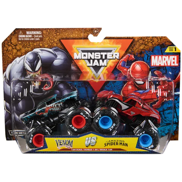 monster-jam-marvel-camions-venom-vs-spider-man-1-64-3-ans image 1