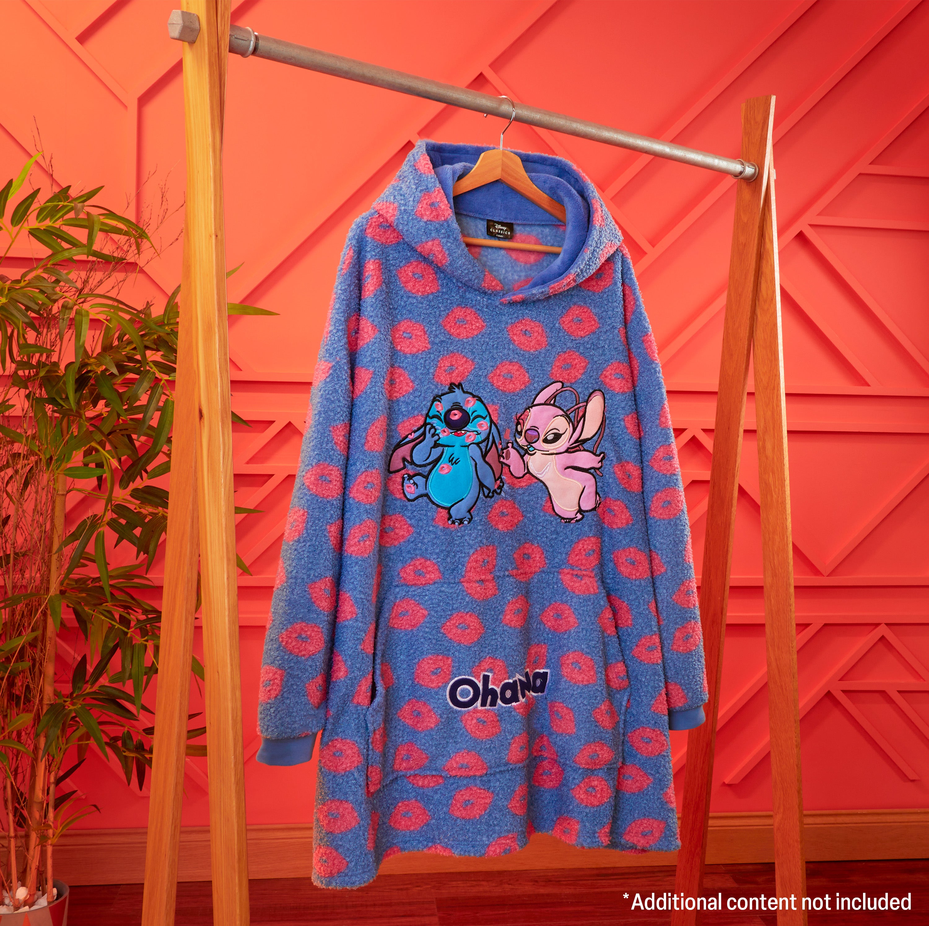 disney-stitch-angel-sweat-plaid-oversize-femme-polaire image 2