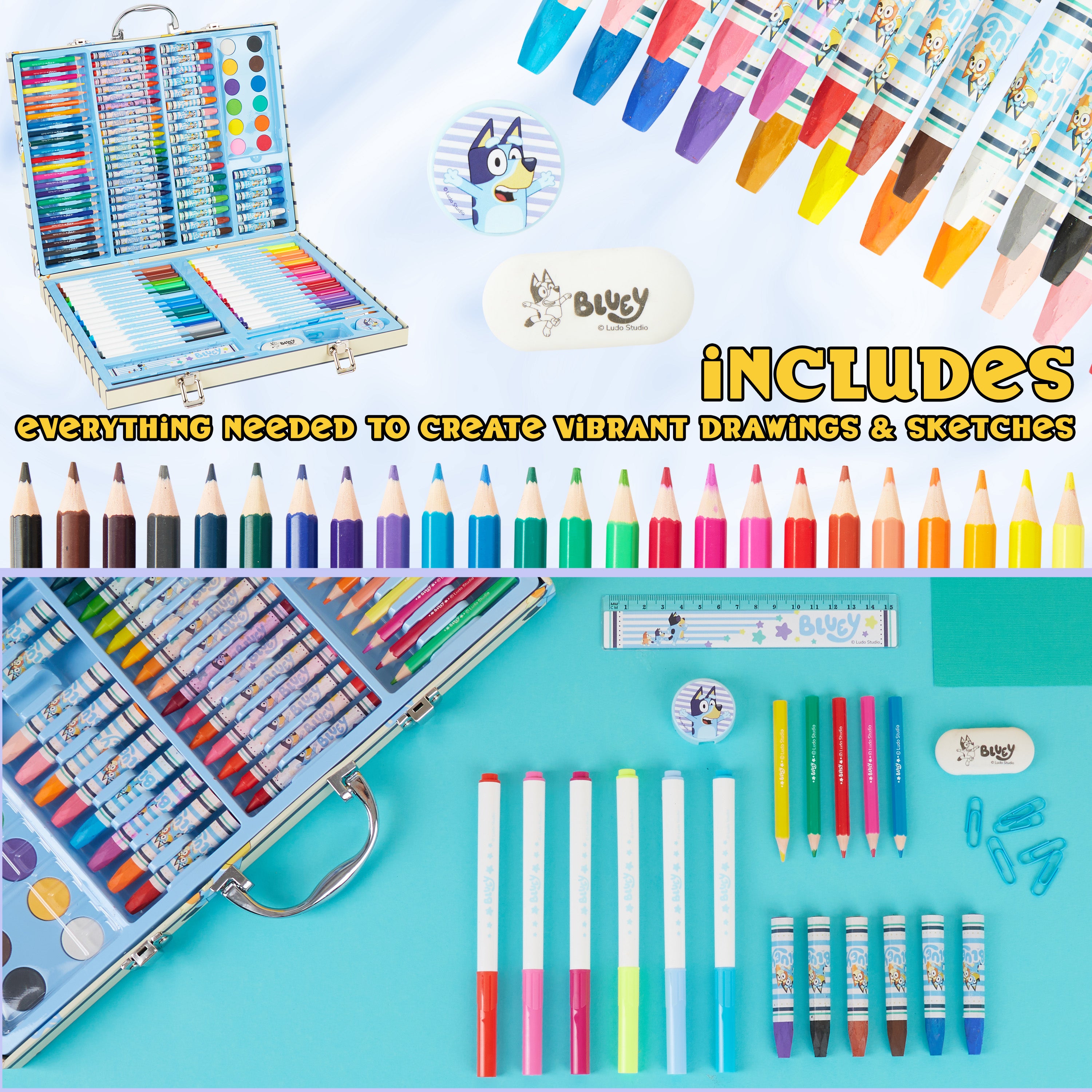 bluey-set-peinture-enfant-140-pi-ces-mallette-voyage-bleu image 4