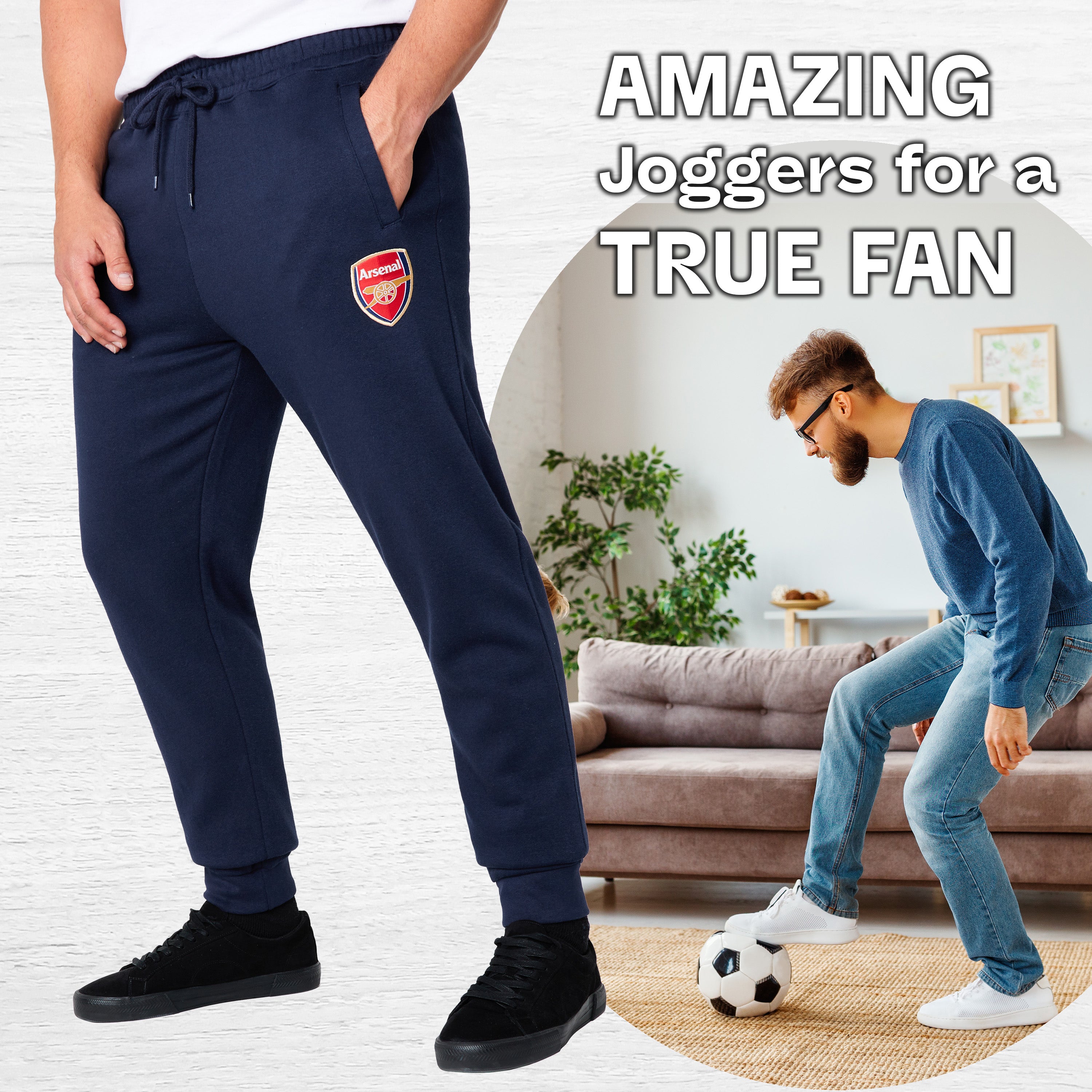 arsenal-men-pantalon-jogging-homme-poches-logo-respirant image 2