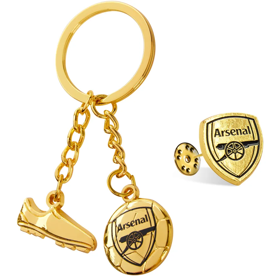 arsenal-porte-cl-s-pin-s-badge-supporter-coffret-2-pi-ces image 1