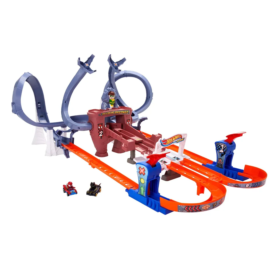 hot-wheels-racerverse-piste-mobile-spider-man-coffret-2-voitures image 1