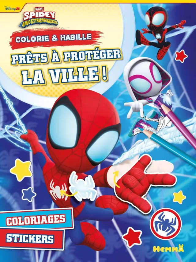 marvel-spidey-colorie-habille-livre-autocollants-5-ans image 1