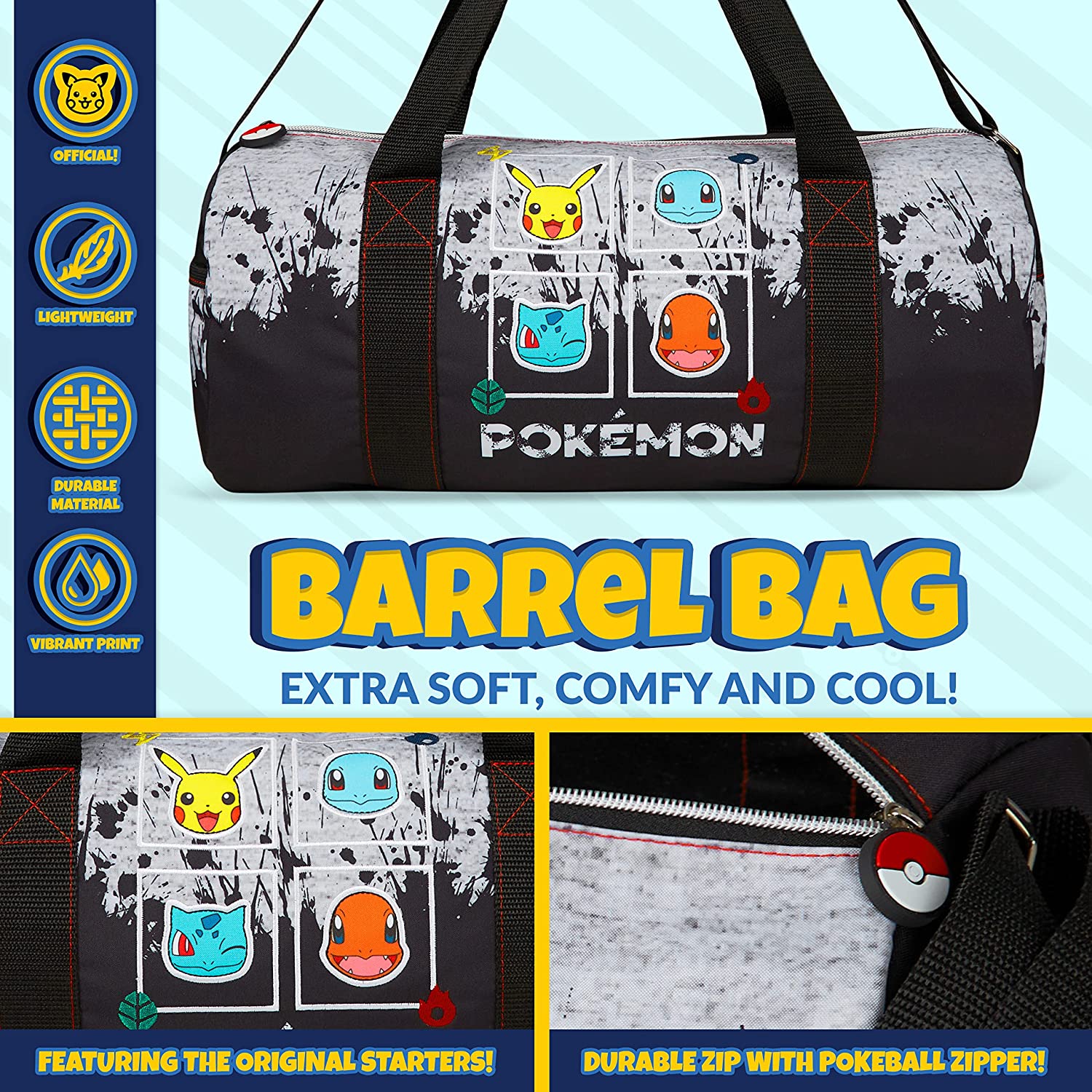 pok-mon-pikachu-sac-de-sport-enfant-polochon-grand-voyage image 4