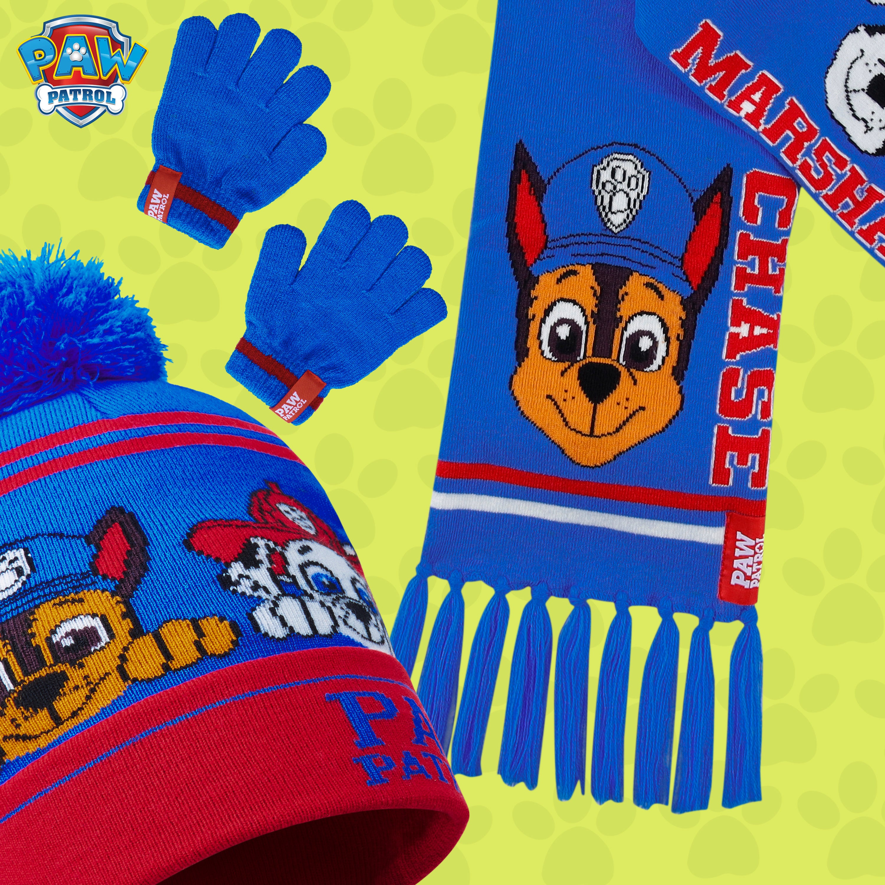 paw-patrol-ensemble-hiver-gar-on-bonnet-charpe-gants image 3