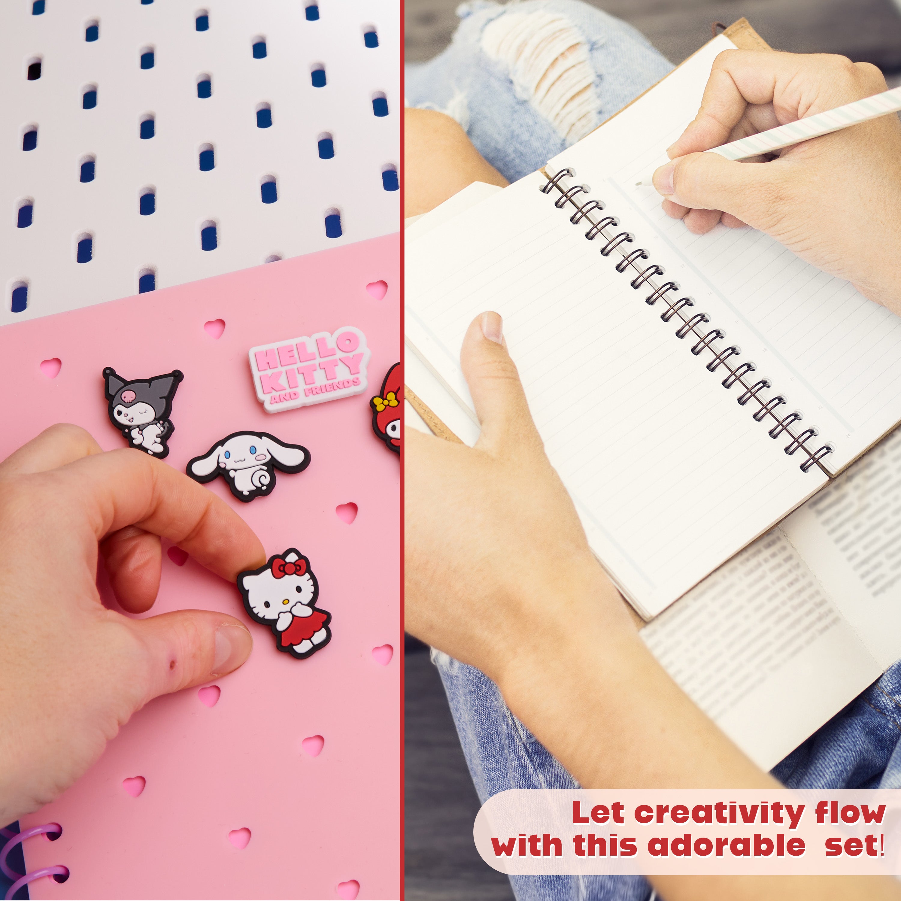 get-trend-school-hello-kitty-coffret-papeterie-a5-pins-custom image 4