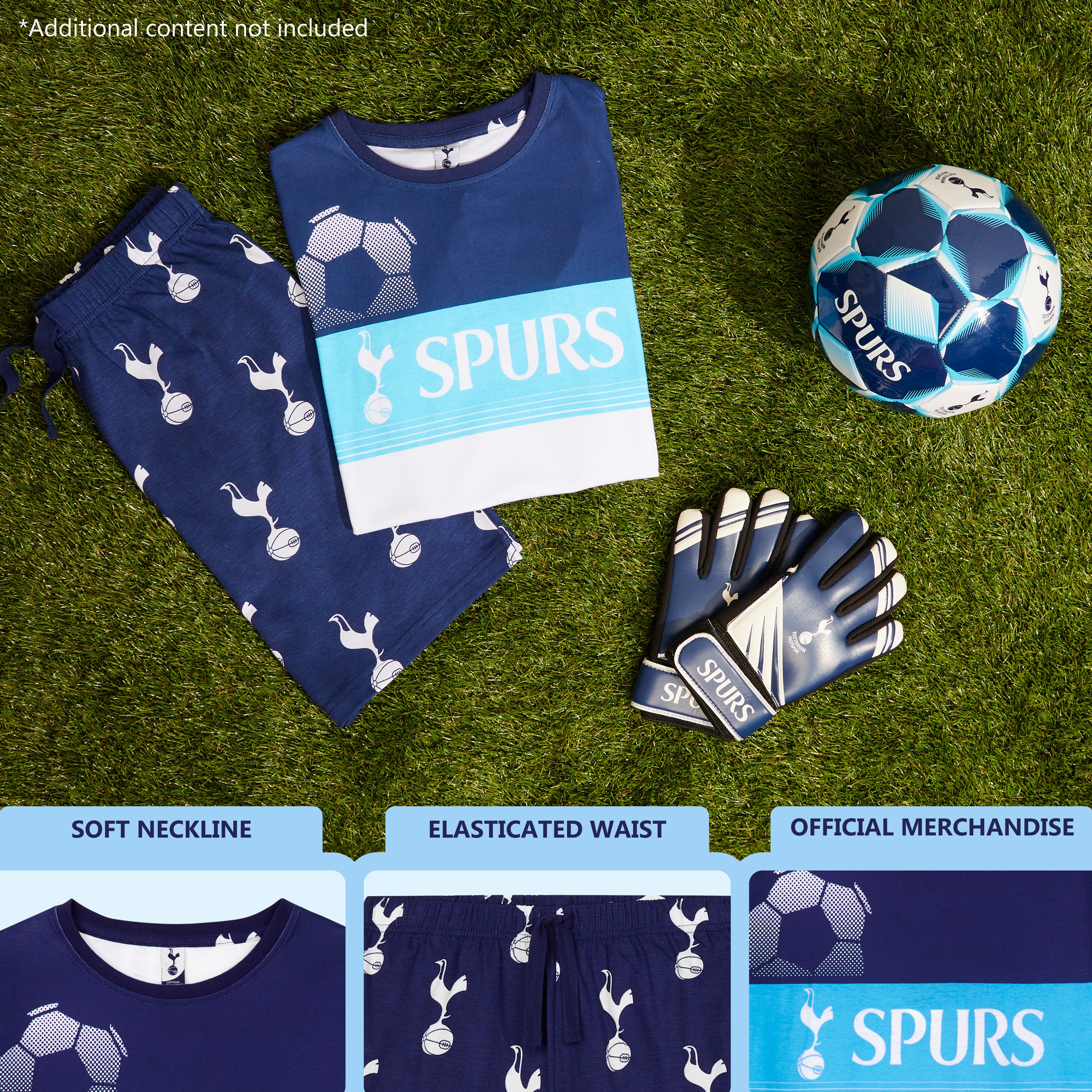 tottenham-pyjama-court-gar-on-coton-t-shirt-et-short-spurs image 5