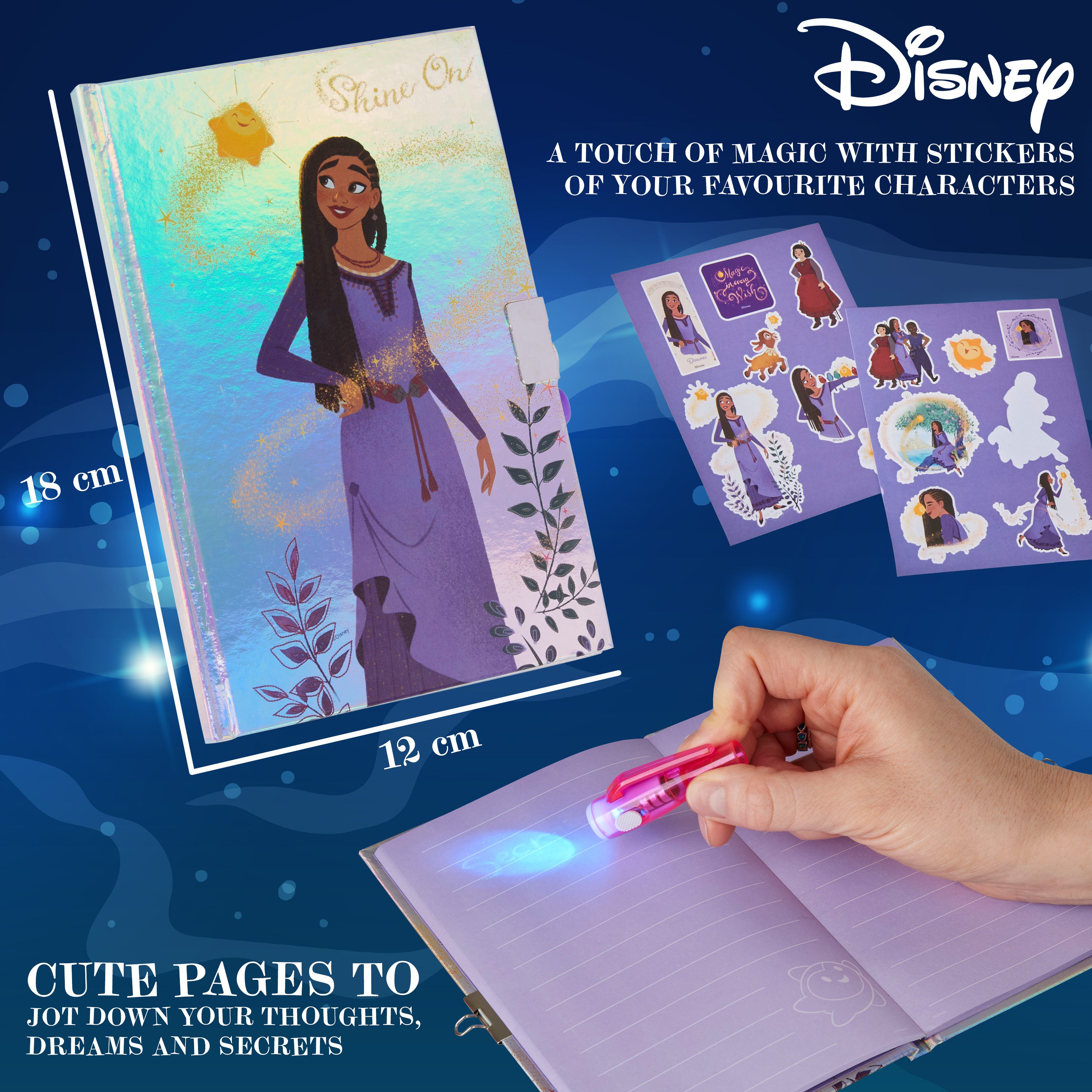 disney-wish-journal-intime-fille-cadenas-encre-invisible-bleu image 6