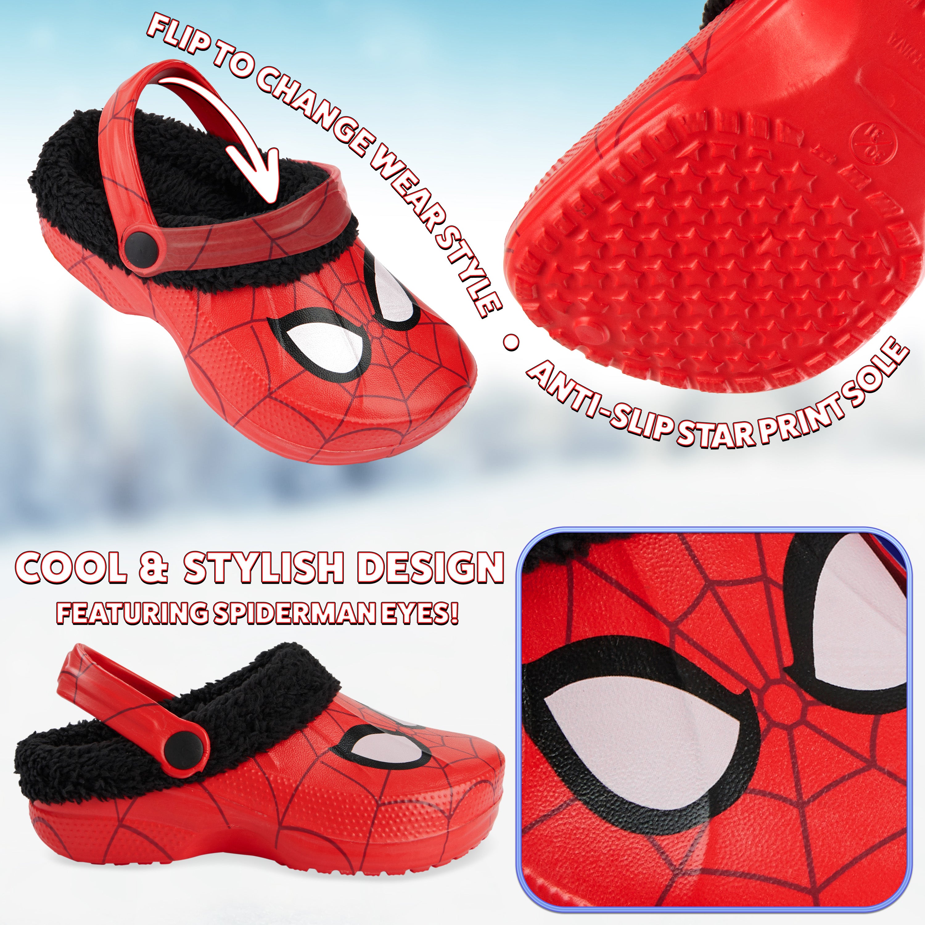 marvel-spiderman-sabots-hiver-gar-on-doublure-polaire image 4