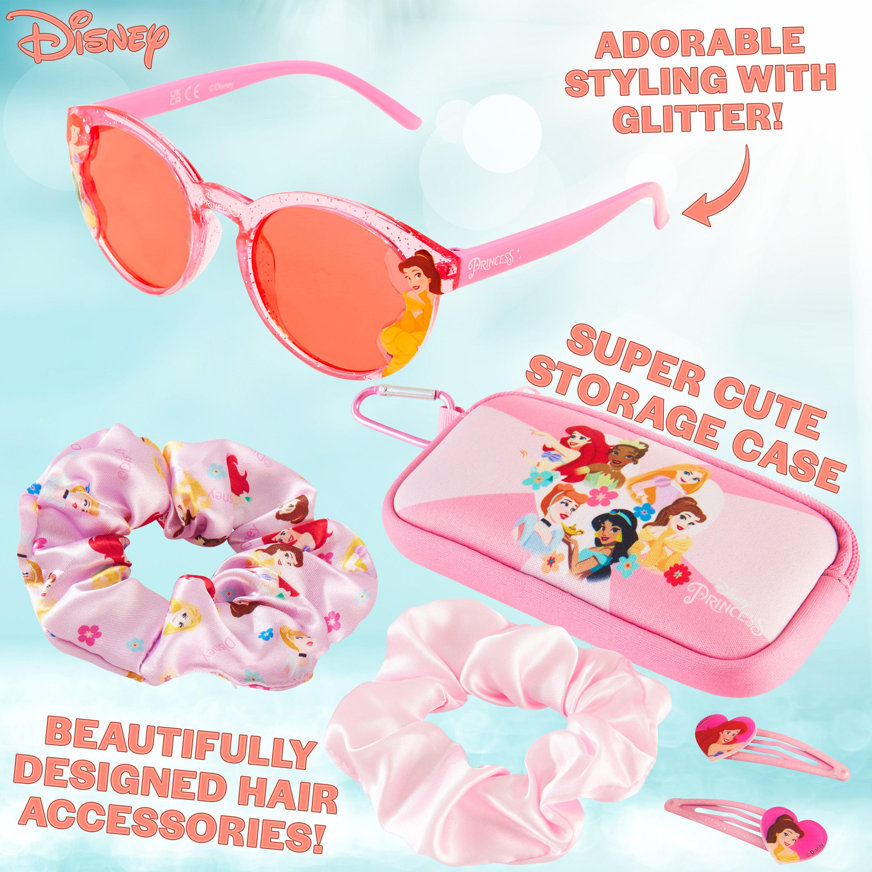 disney-set-lunettes-de-soleil-fille-uv-avec-accessoires-cheveux image 5