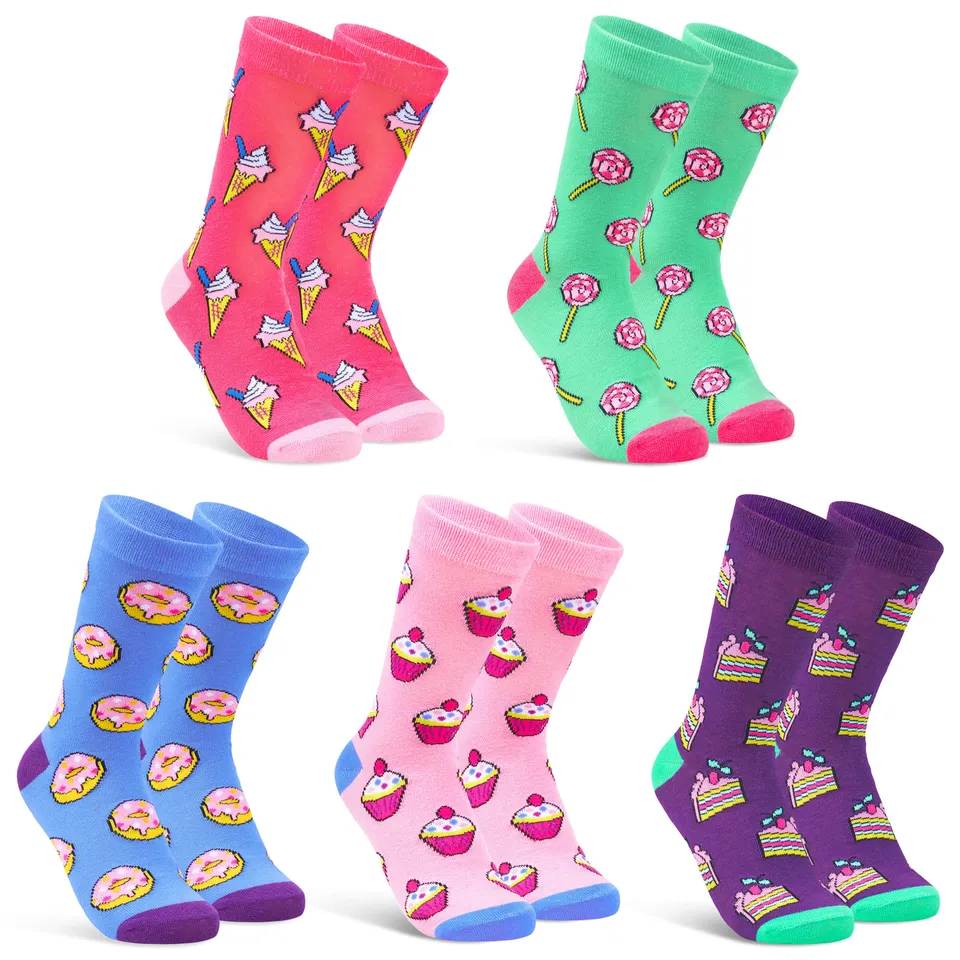 citycomfort-chaussettes-femme-lot-5-paires-mi-mollet image 1