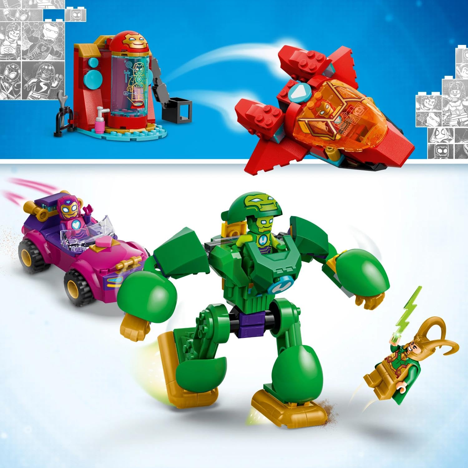 lego-marvel-11211-loki-contre-team-iron-man-jeu-204-pi-ces image 3