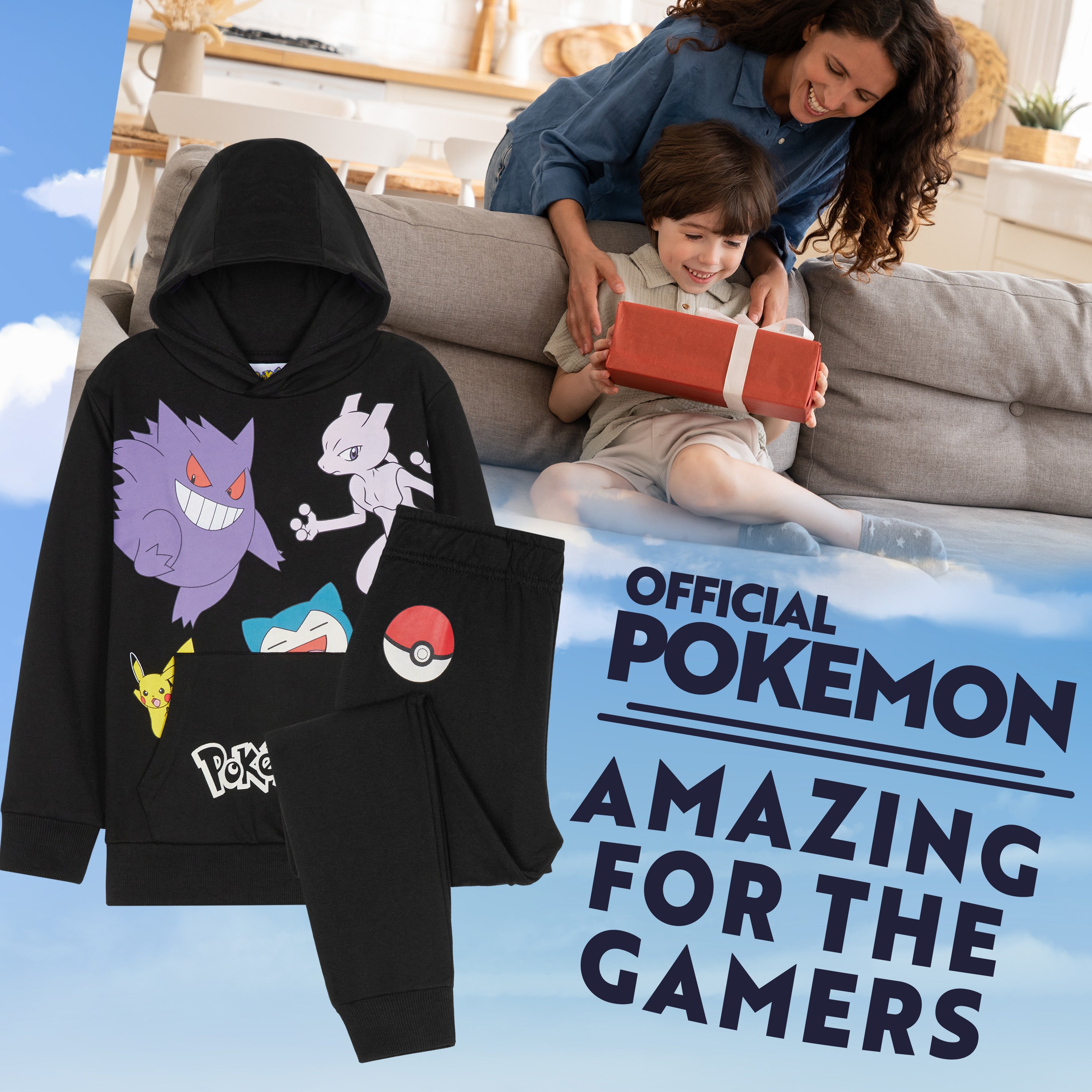 pok-mon-surv-tement-gar-on-hoodie-9-10-ans image 2