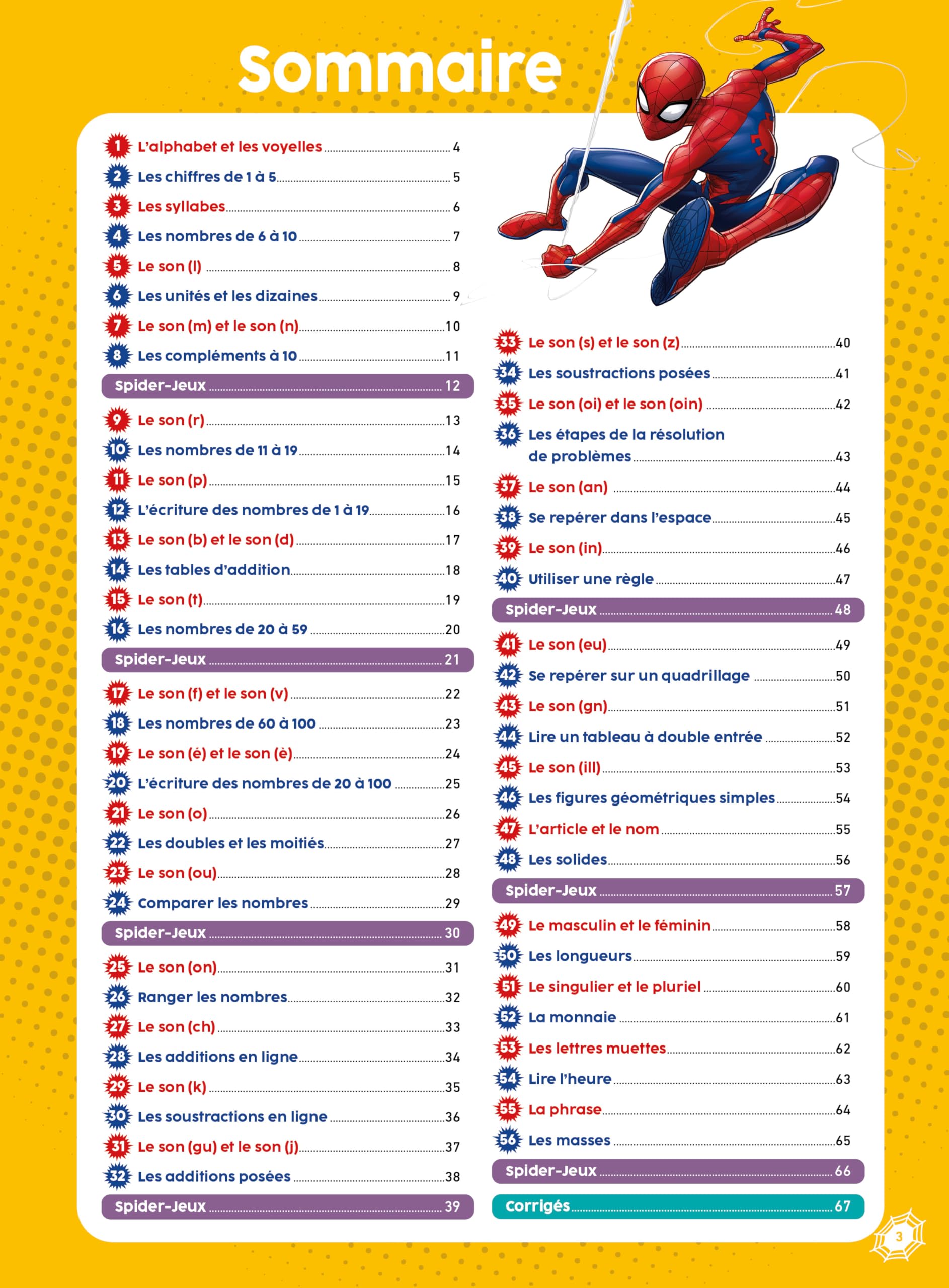 marvel-spider-man-mon-super-cahier-maths-fran-ais-cp-6-7-ans image 3