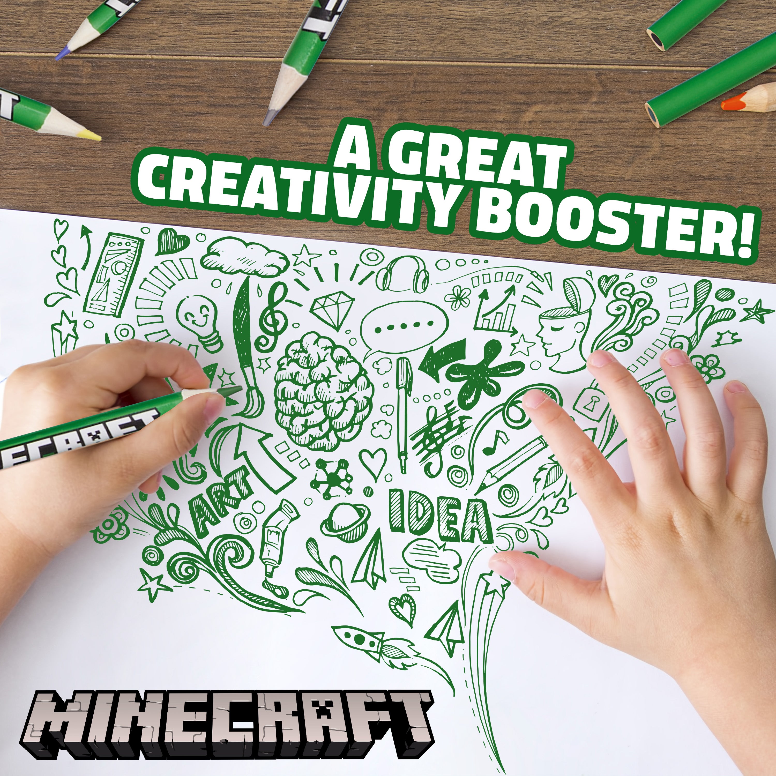 coffret-72-crayons-couleur-minecraft-creeper-enfant image 5