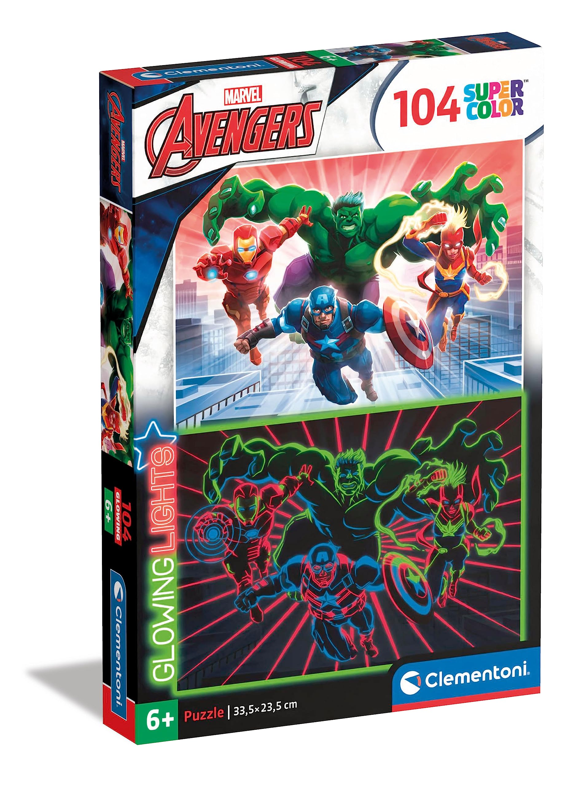 marvel-avengers-puzzle-clementoni-104-pi-ces-phosphorescent-6-ans image 1