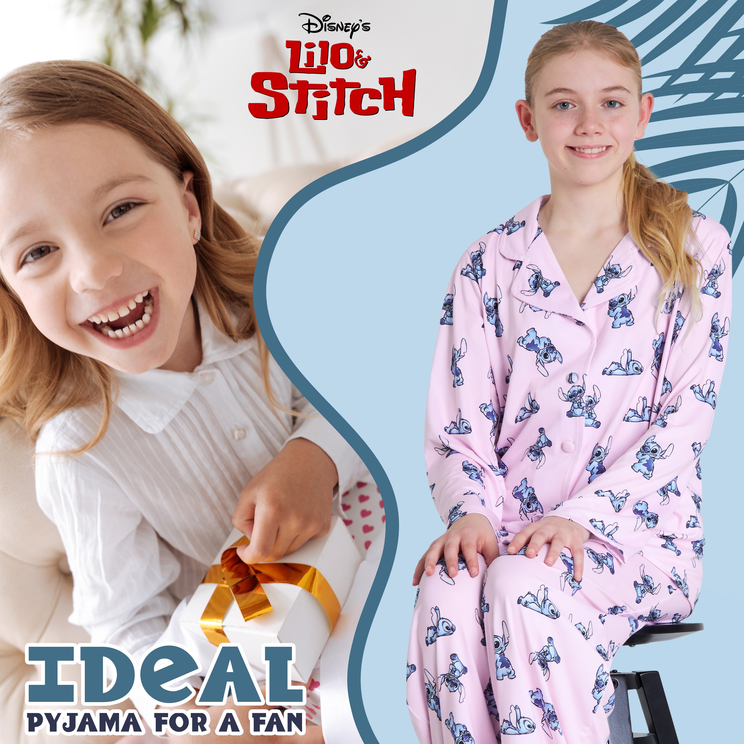 disney-stitch-pyjama-fille-2-pi-ces-9-10-ans-long image 3