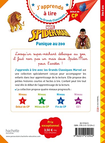 marvel-spider-man-panique-au-zoo-livre-cp-niveau-1 image 5