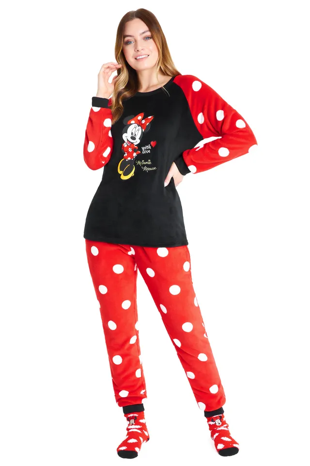disney-pyjama-polaire-stitch-femme-ensemble-chaussettes-taille-s image 1