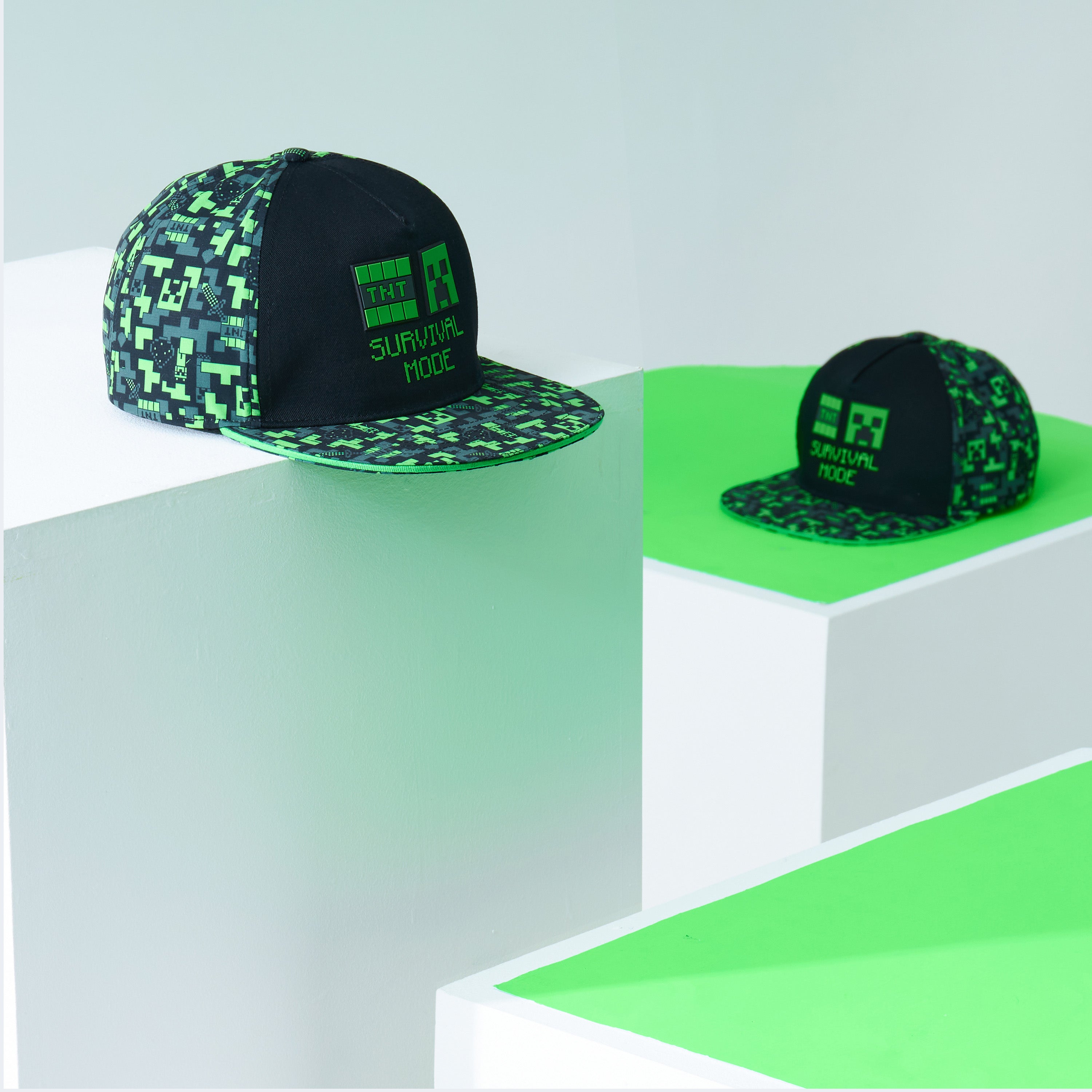 minecraft-creeper-casquette-baseball-enfant-r-glable-visiere-plate image 3