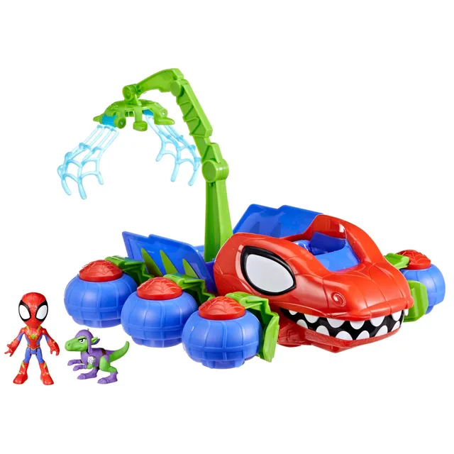 spidey-amis-extraordinaires-dino-webs-coffret-v-hicule-figurines image 1