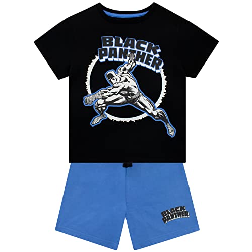 marvel-black-panther-ensemble-t-shirt-short-gar-on-9-10-ans-noir image 8