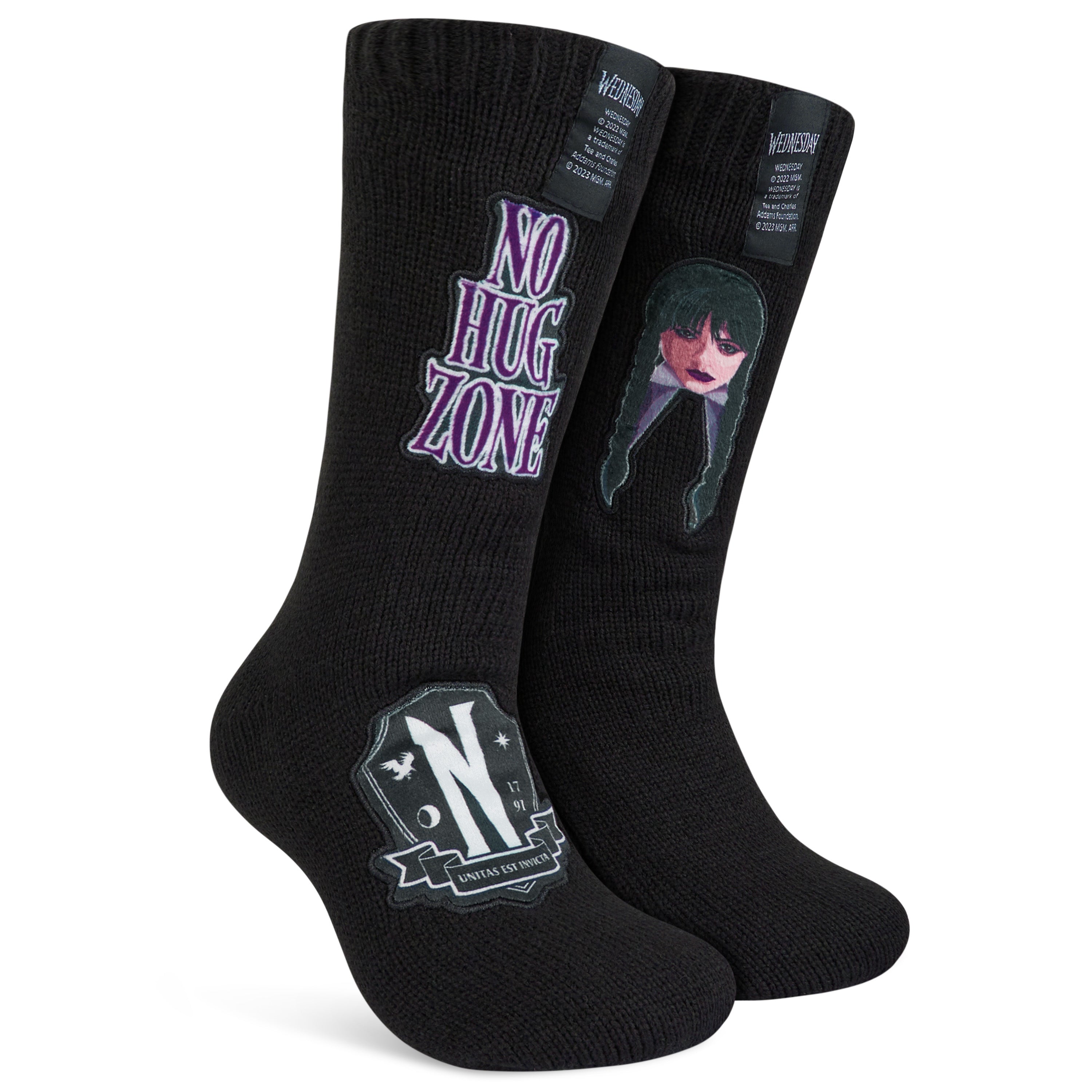 wednesday-chaussons-chaussettes-femme-pilou-taille-unique image 1