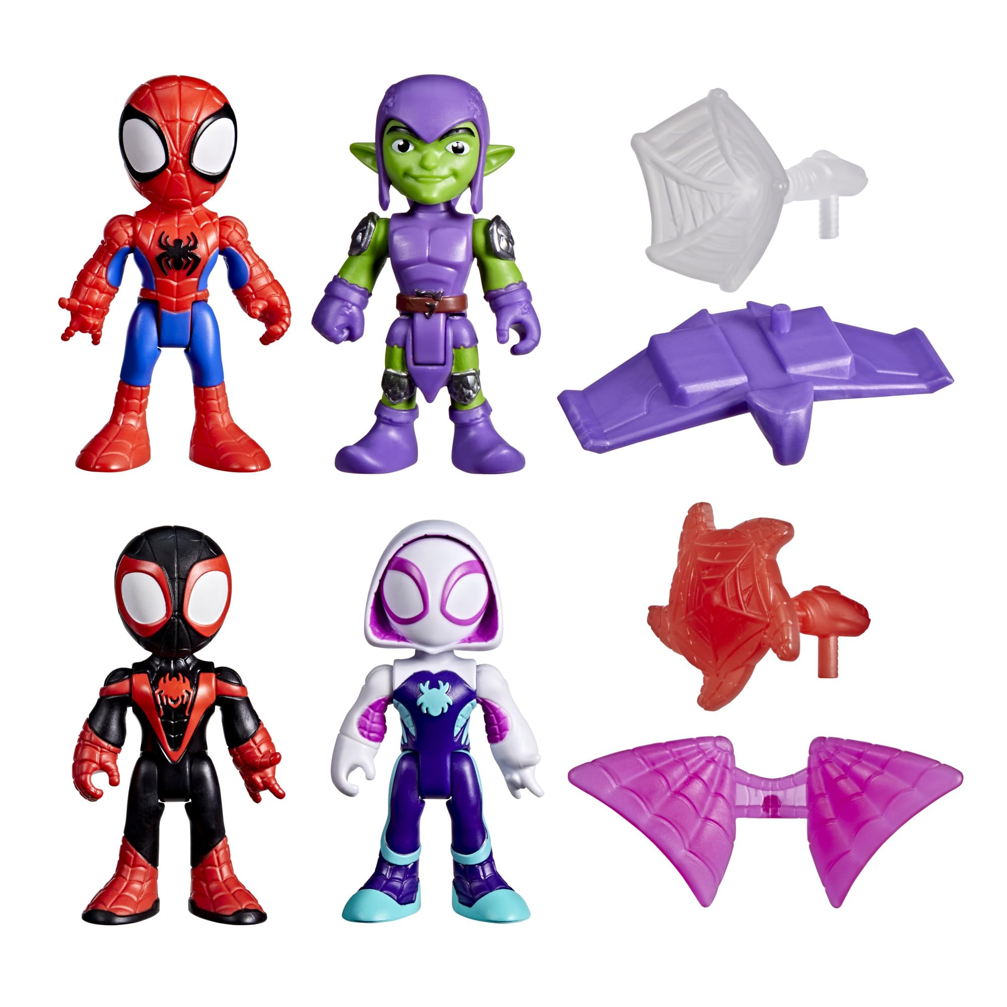 marvel-spidey-et-ses-amis-hero-pack-4-figurines-articul-es image 1