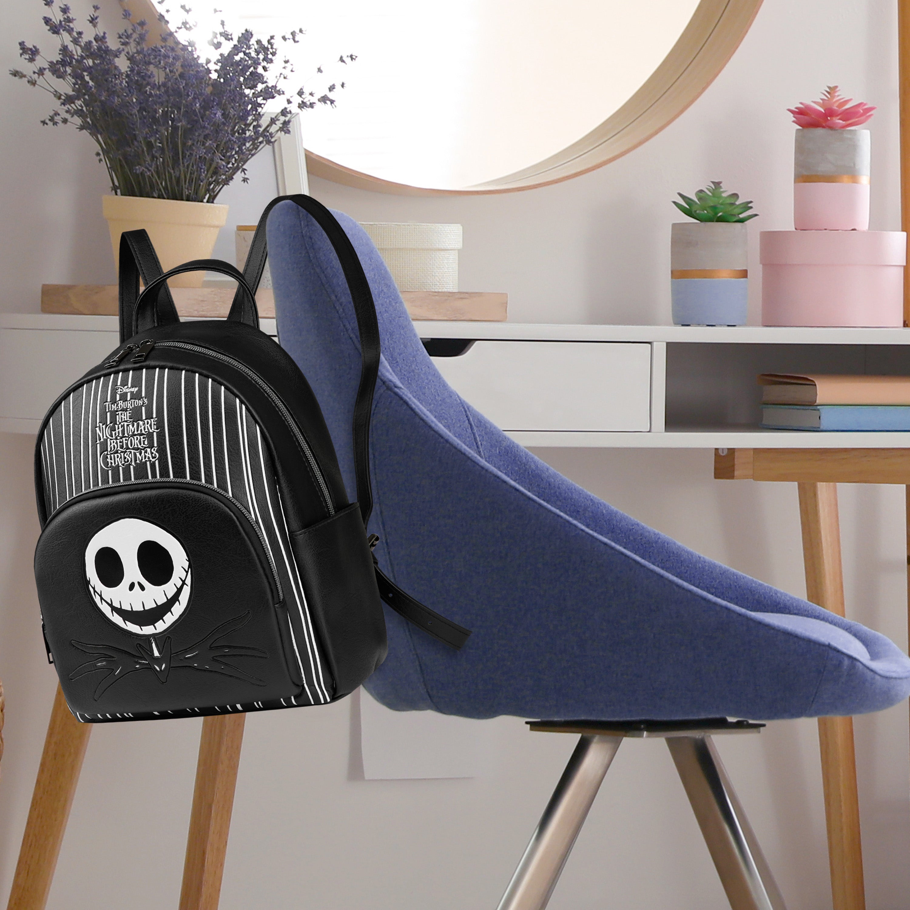 disney-sac-dos-femme-simili-cuir-rucksack-zipp image 5