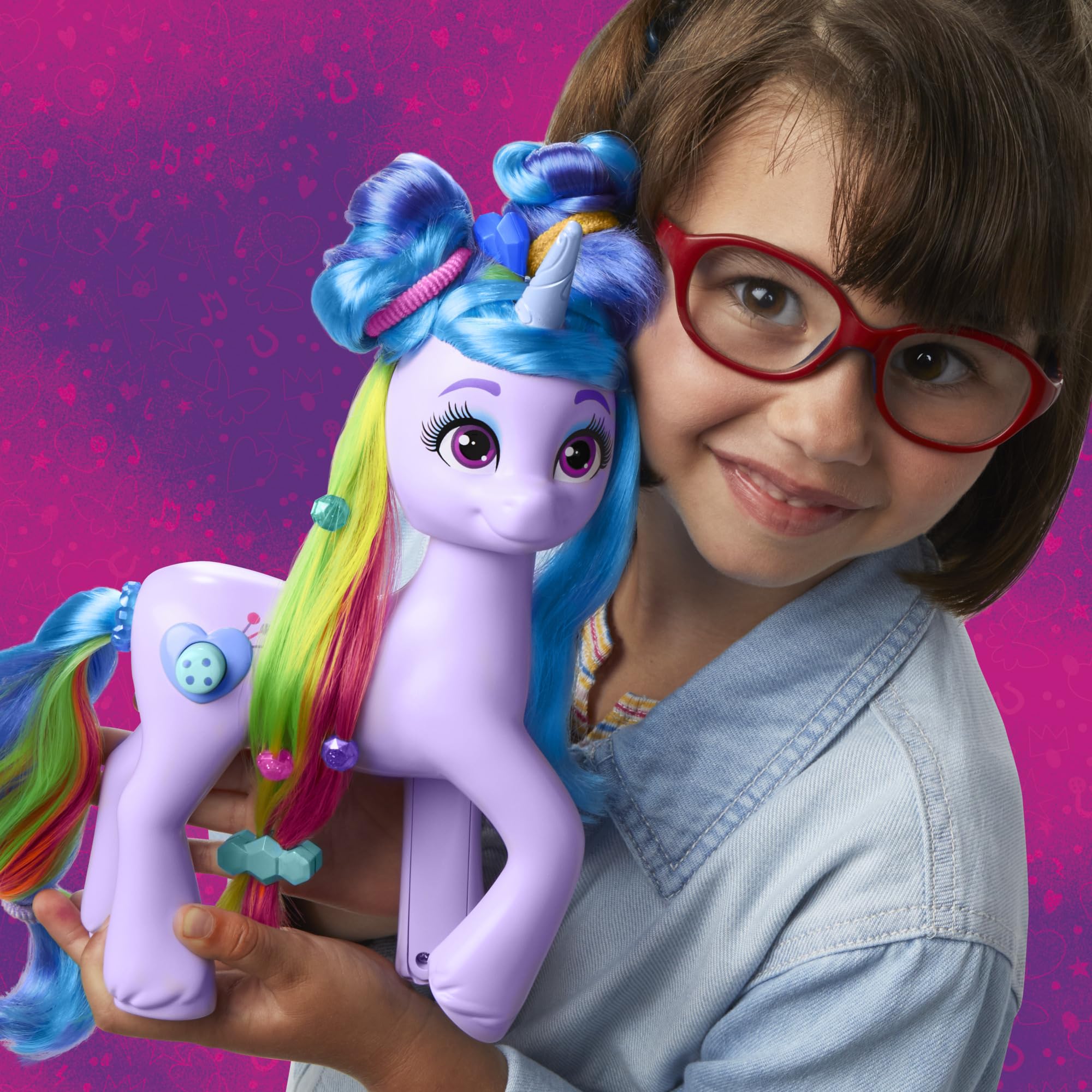 my-little-pony-izzy-moonbow-figurine-licorne-24-cm-arc-en-ciel image 8