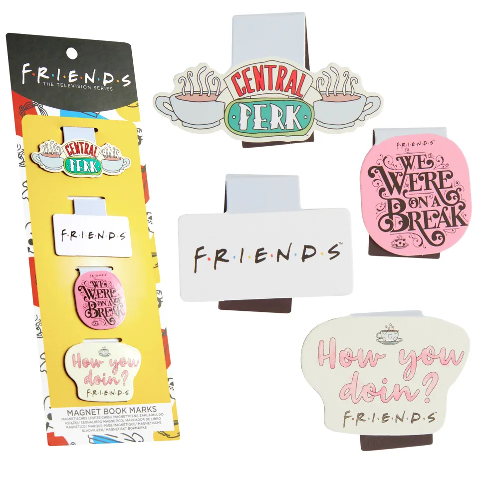 friends-marque-pages-magn-tiques-lot-de-4-clips image 1