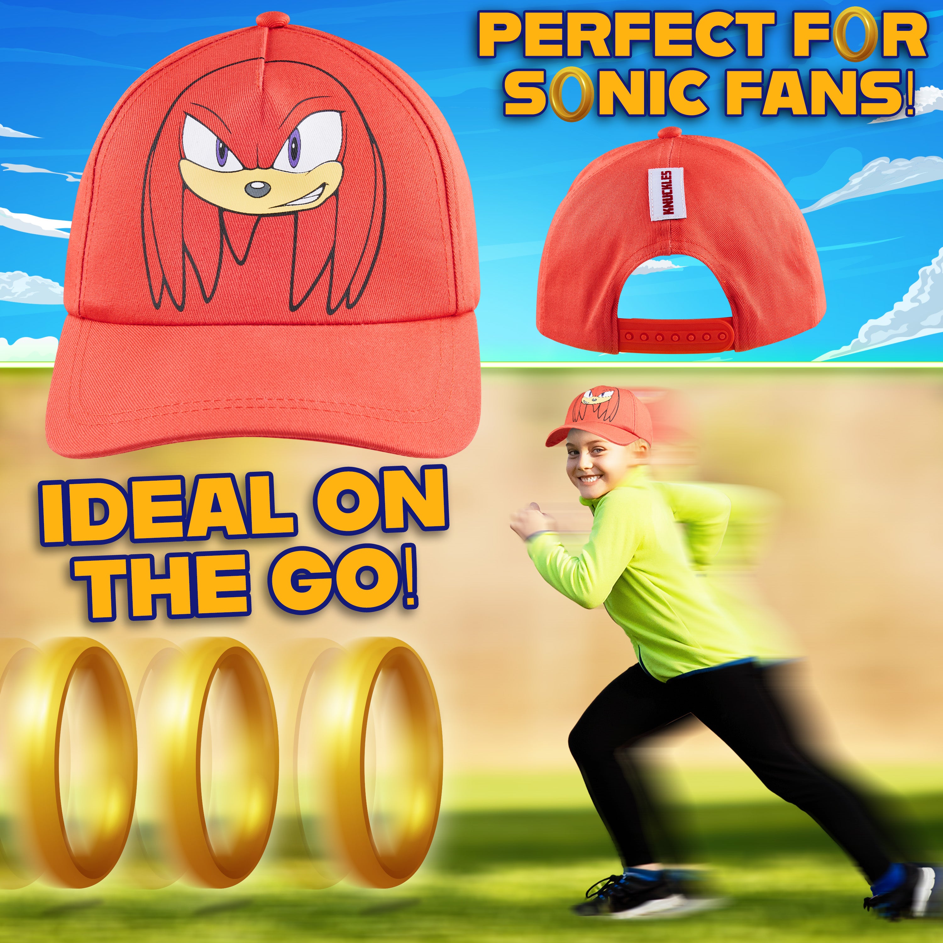 sonic-the-hedgehog-casquette-gar-on-baseball-r-glable image 2