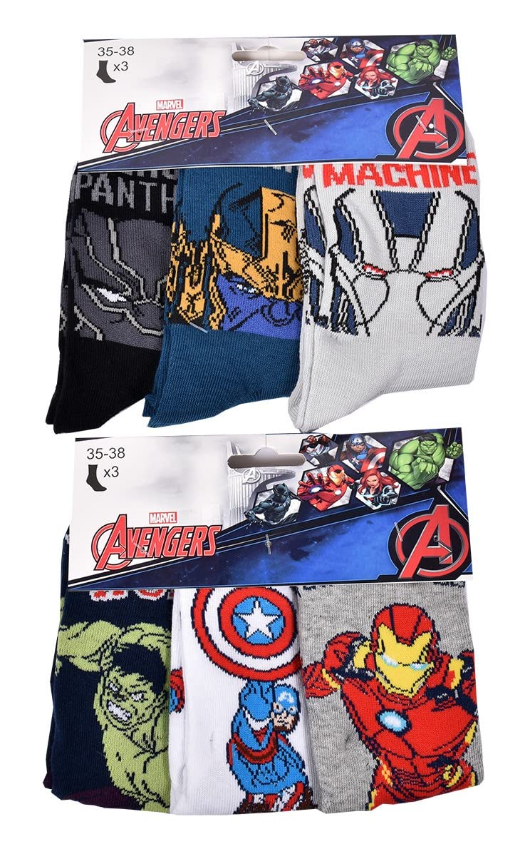 ozabi-avengers-pack-chaussettes-gar-on-coton image 3