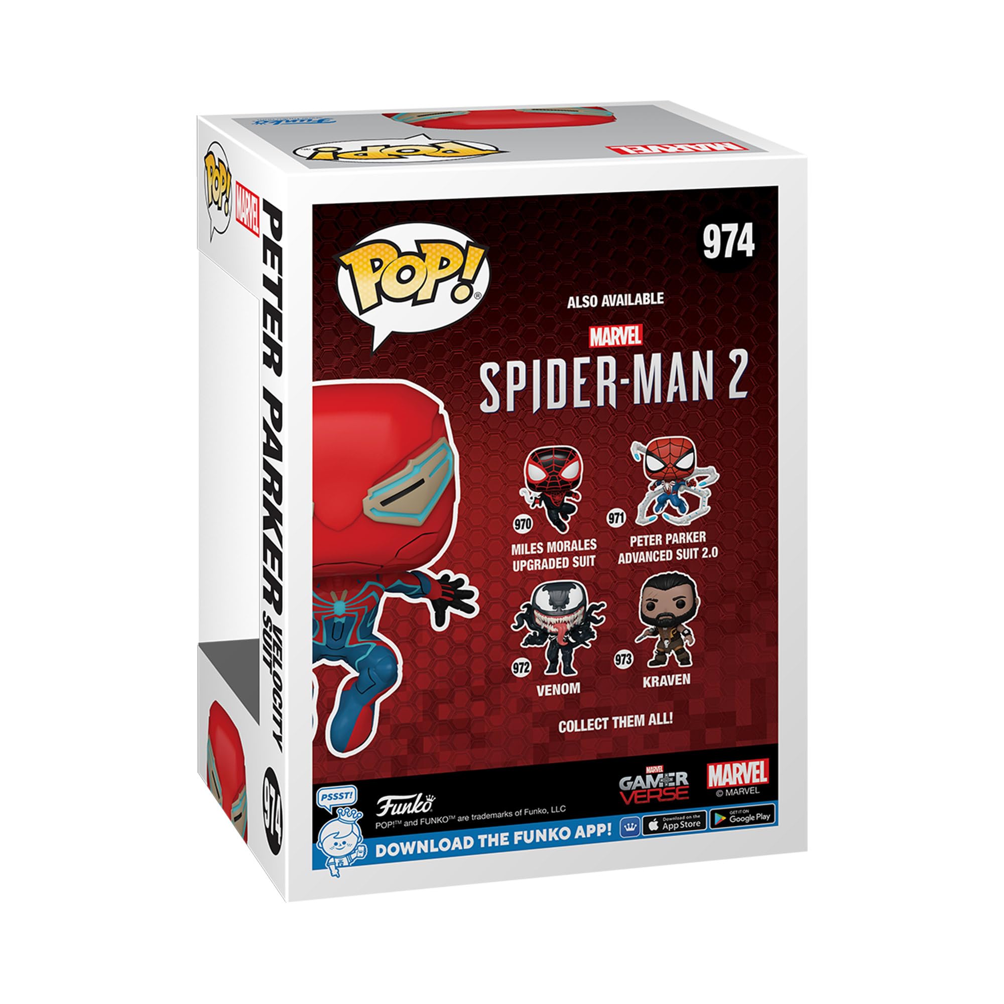 funko-pop-spider-man-peter-parker-velocity-suit-figurine-vinyle image 3