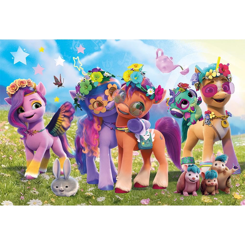 my-little-pony-puzzle-100-pi-ces-pony-guirlandes-fleurs image 2