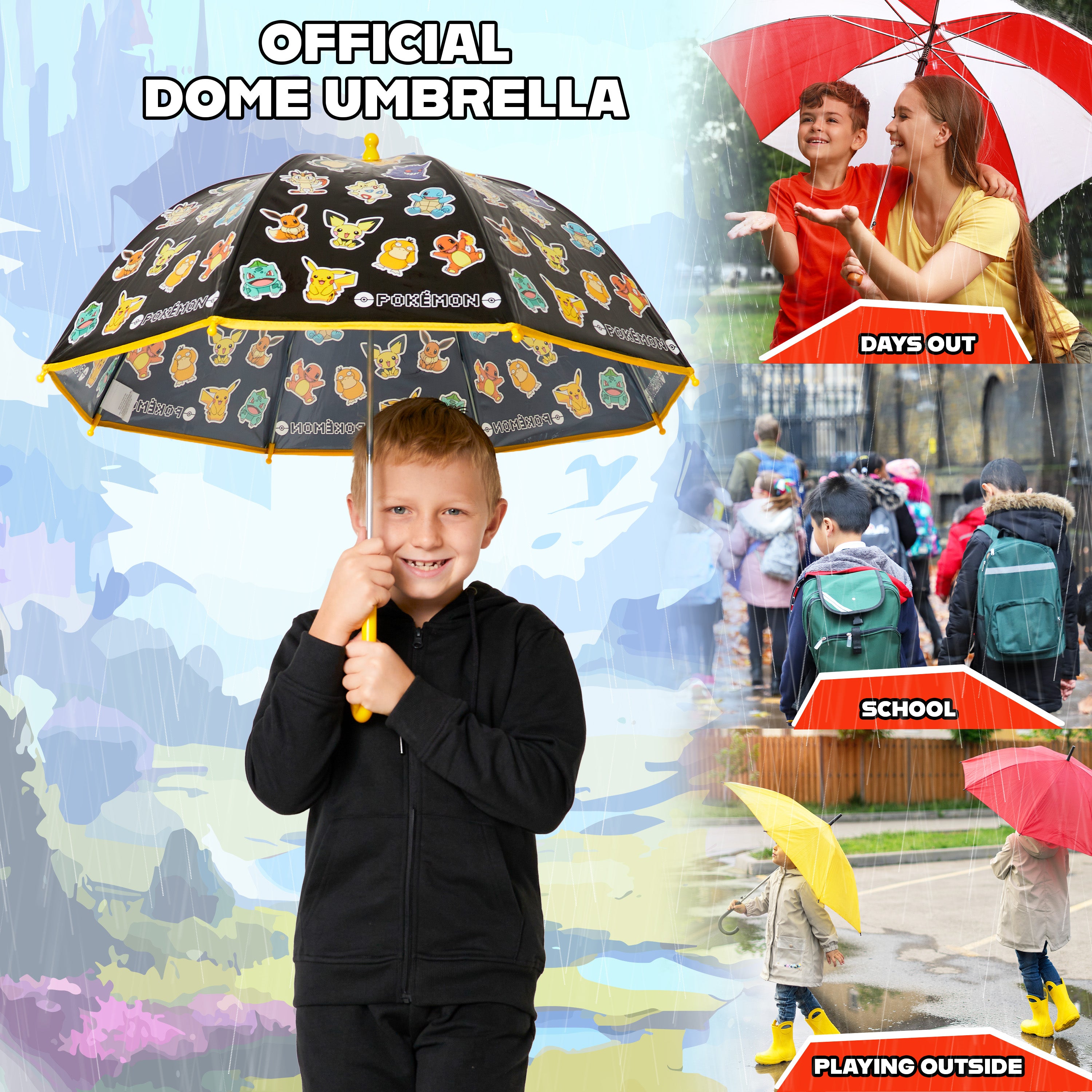 get-trend-boys-parapluie-pok-mon-d-me-enfant-l-ger-pikachu image 3